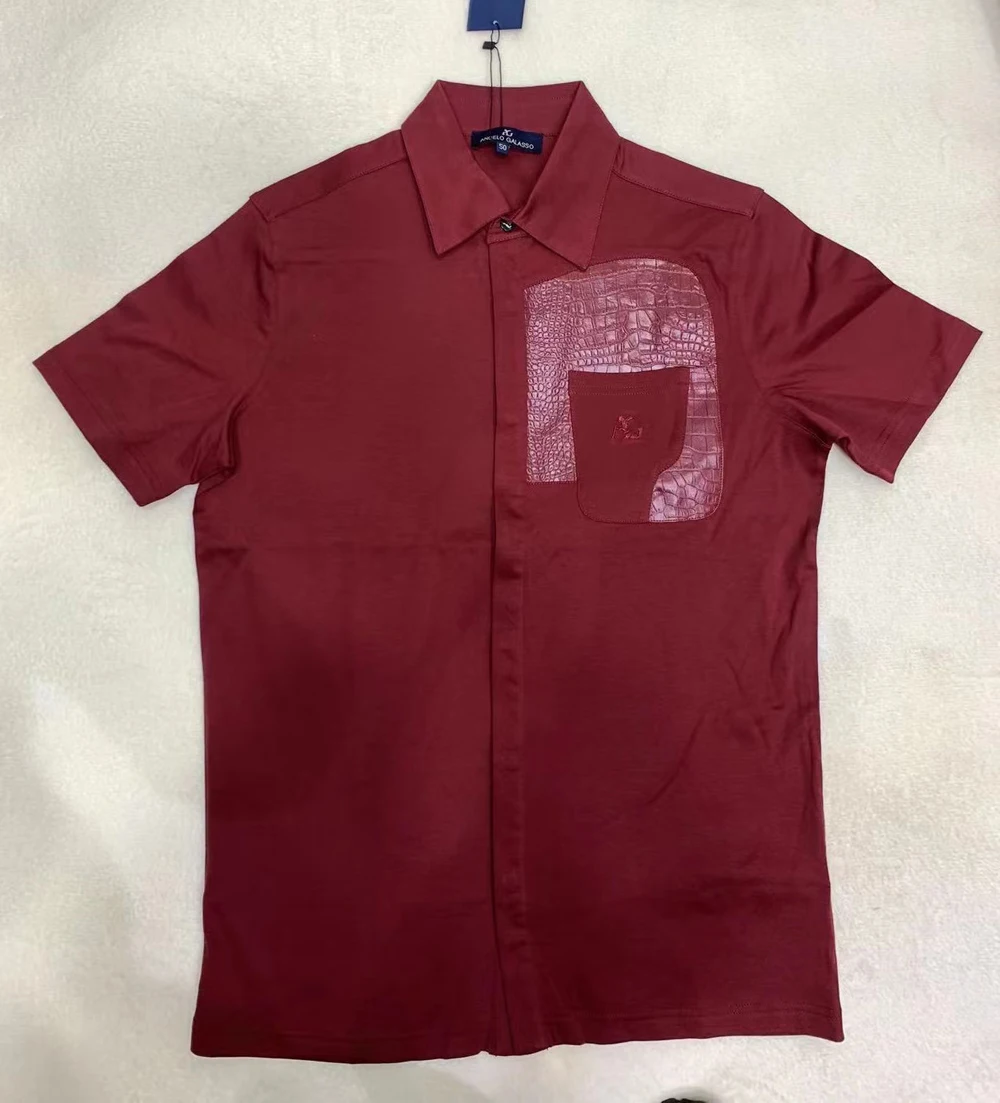 

BILLIONAIRE OECHSLI T-Shirt Men cotton 2024 summer new thin pocket embroidery comfort fashion size L-XXXL Short sleeve Shirt