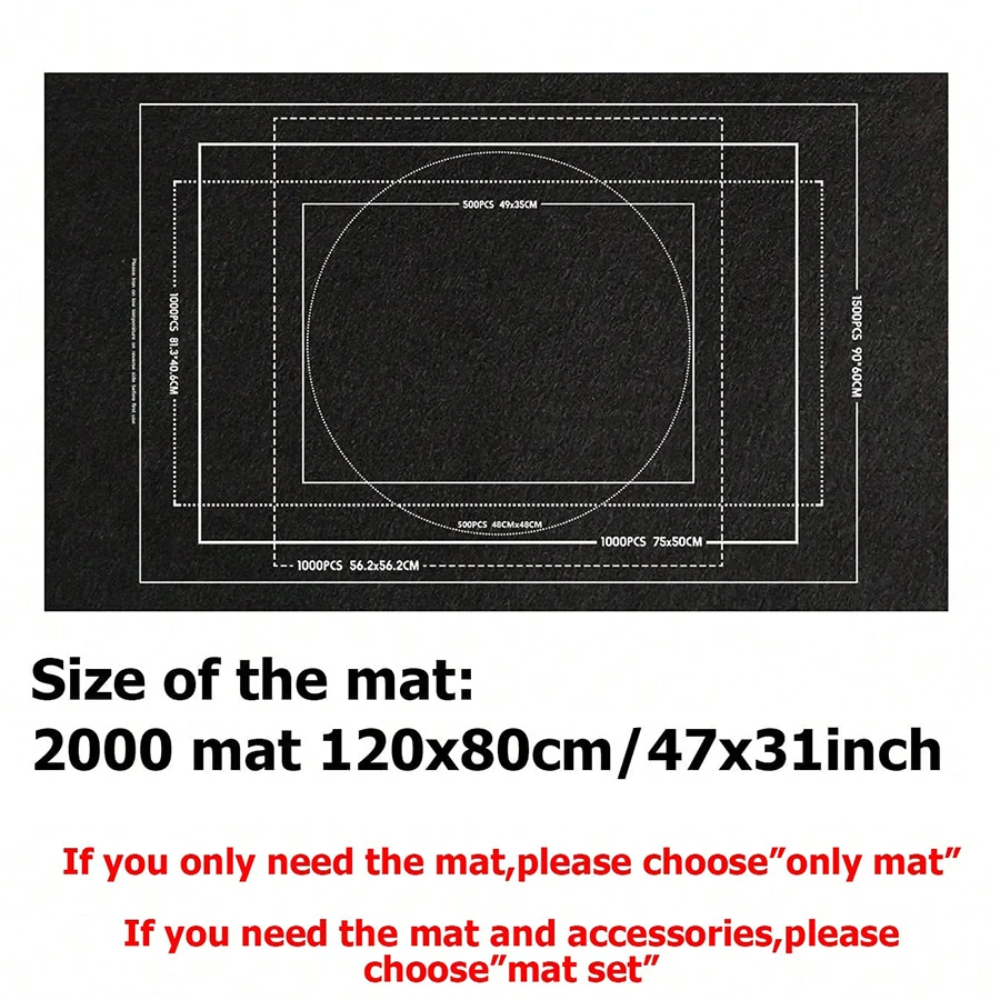 Deluxe Puzzle Storage Scroll Mat for Adult Puzzles, Fits 1500-3000 Pieces