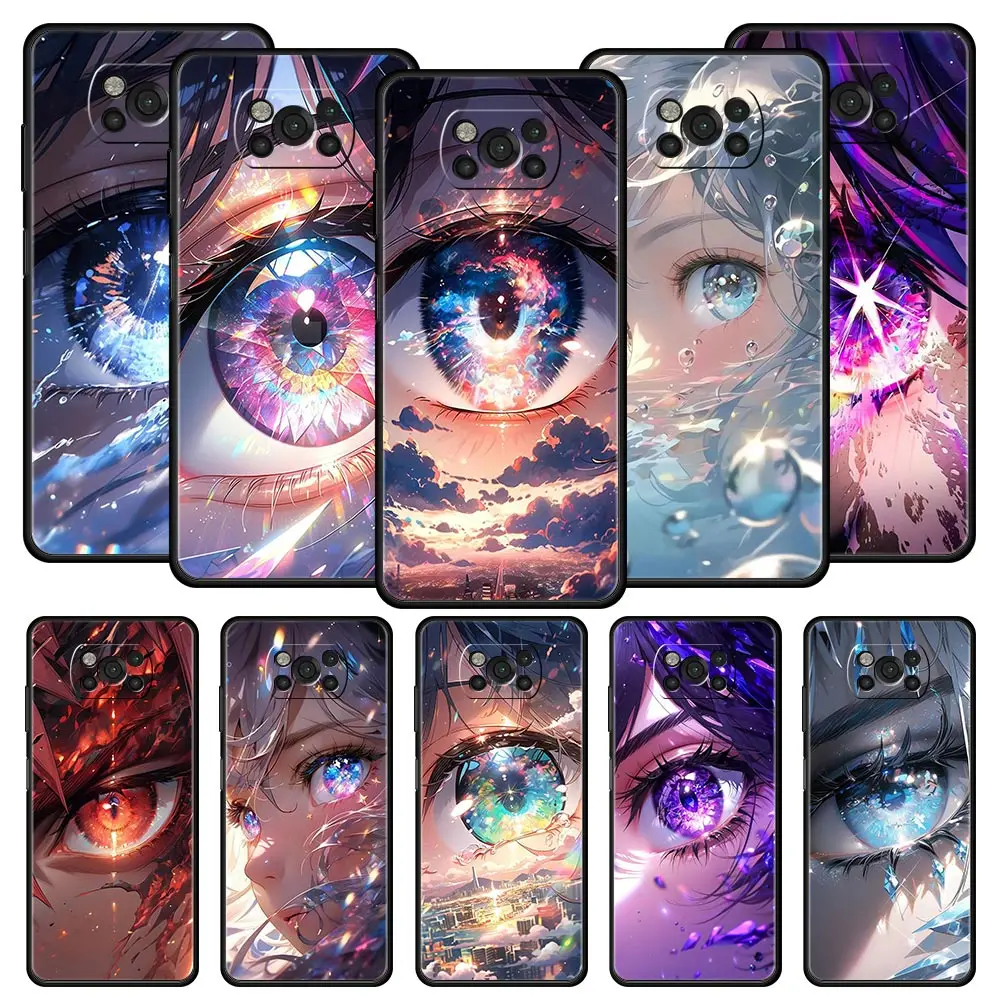 Cartoon Cute Eyes Art Soft Phone Case Cover