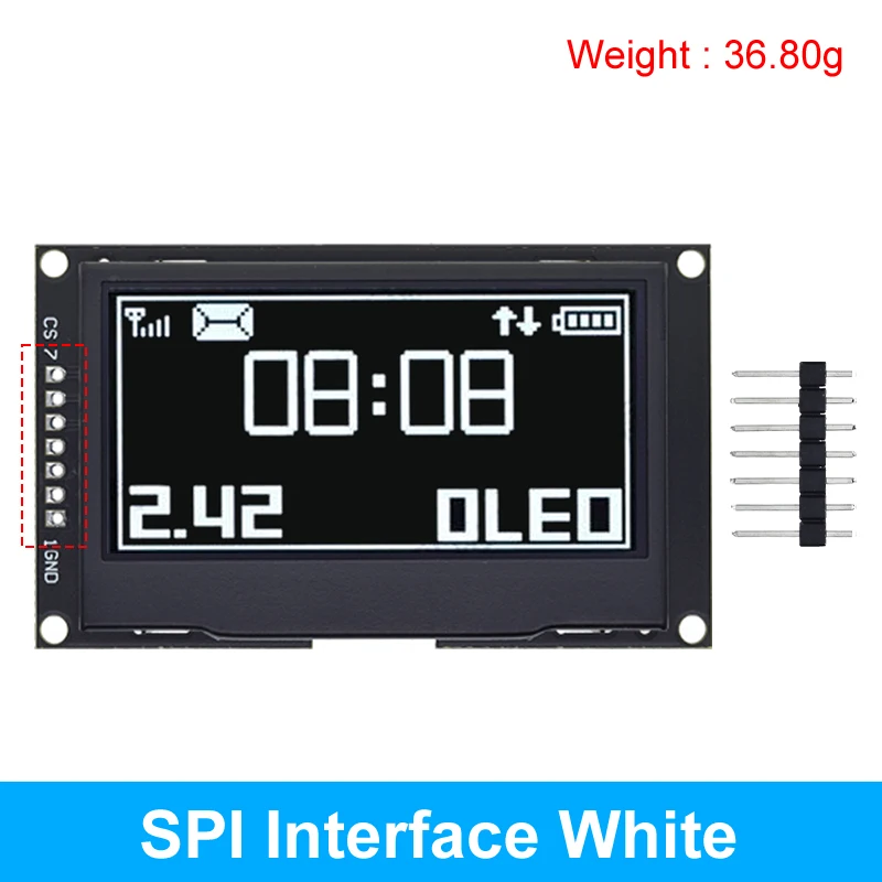 Display OLED 2.42 Pollici 128x64 - Modulo LCD Con Interfaccia SPI/IIC, SSD1309 - Foto 10