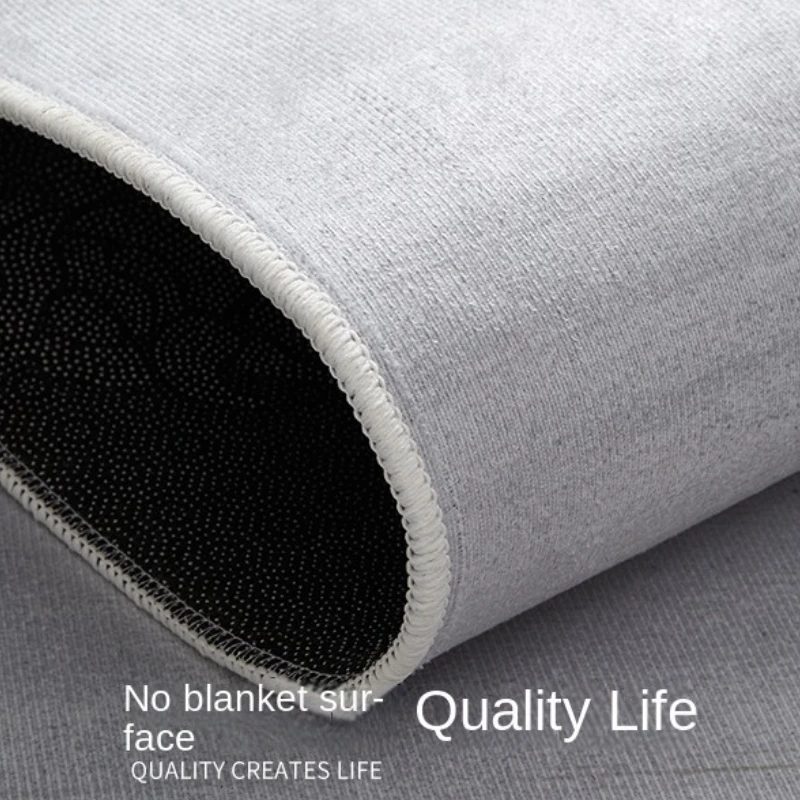 Light Luxury Carpets for Living Room Modern Minimalist Bedroom Decor Carpet Large Area Round Study Rug Thick Anti-slip Floor Mat 6