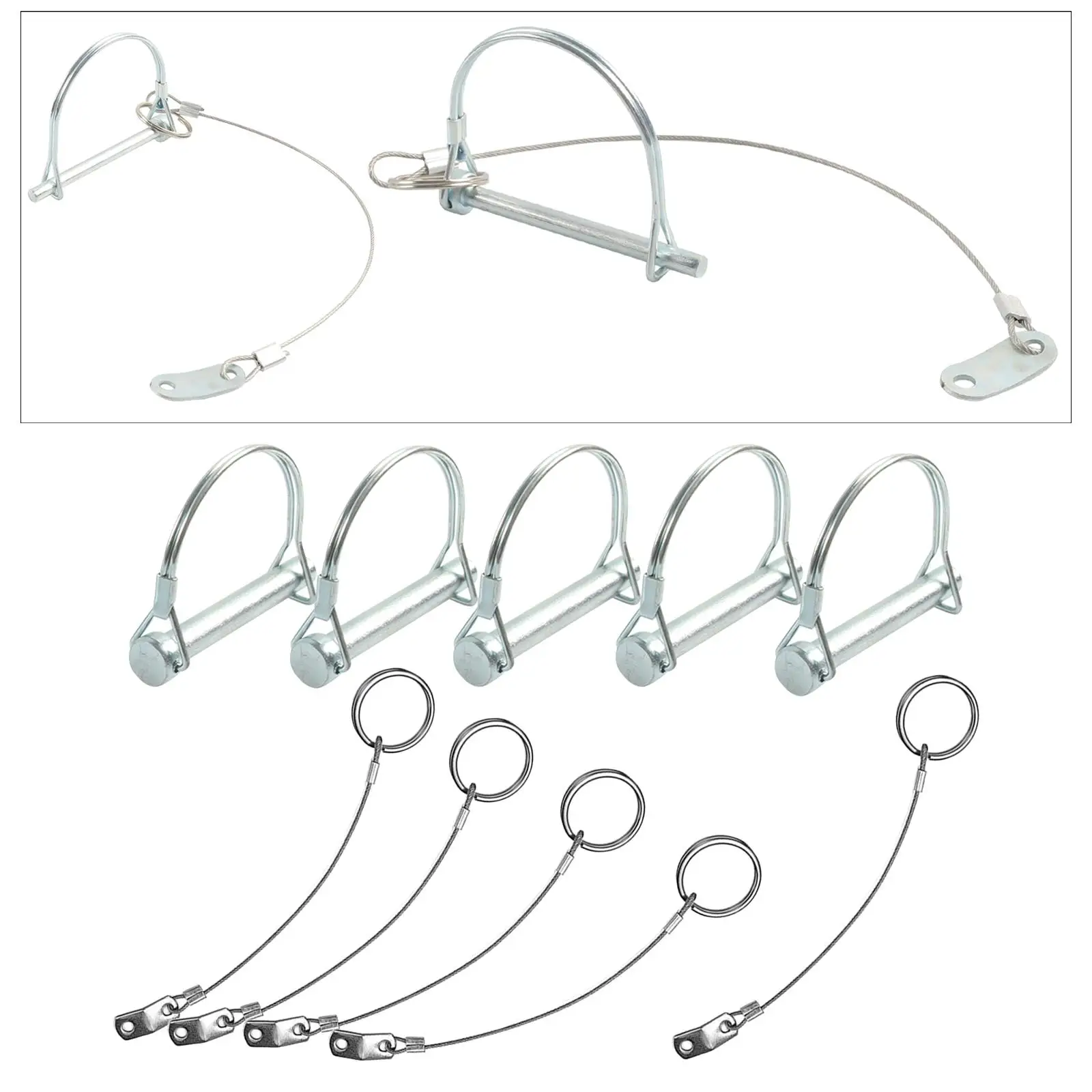

5 шт. Универсальный комплект соединителей для прицепа для газонов, сельскохозяйственных грузовиков