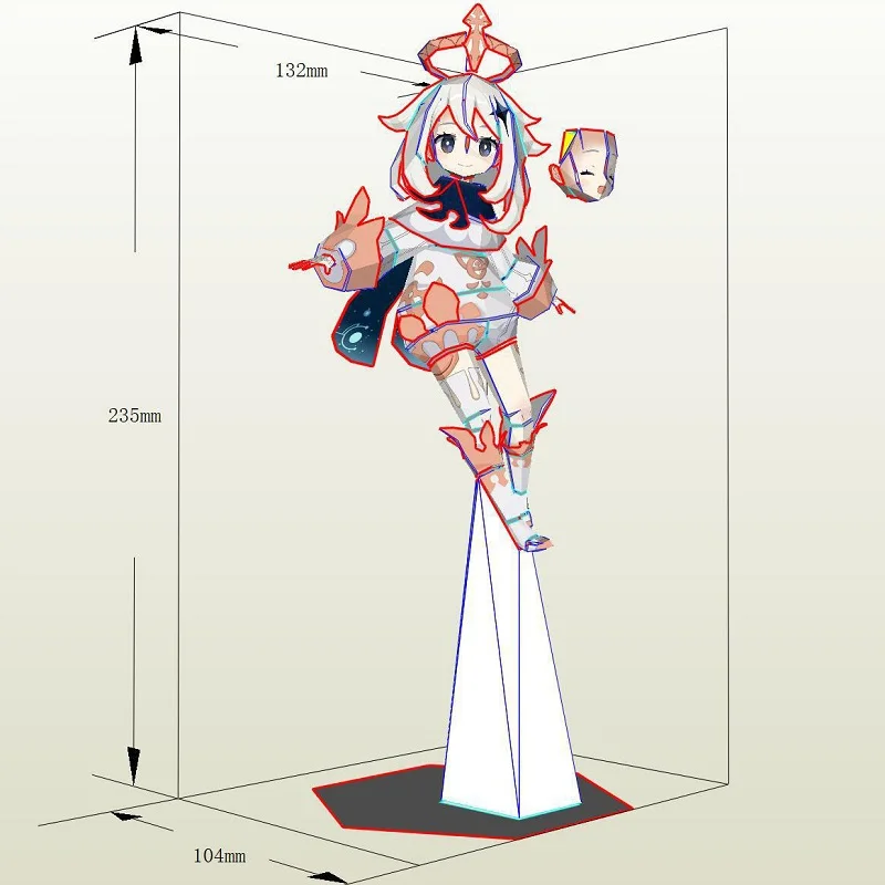 Ʈ ̸   ,  ֺ  , 3D ִϸ̼ ǱԾ, ģ , Ȩ , 23cm
