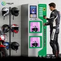 Distributeur automatique de nettoyage à sec et de désinfection à la vapeur pour casques de moto, personnalisable 1