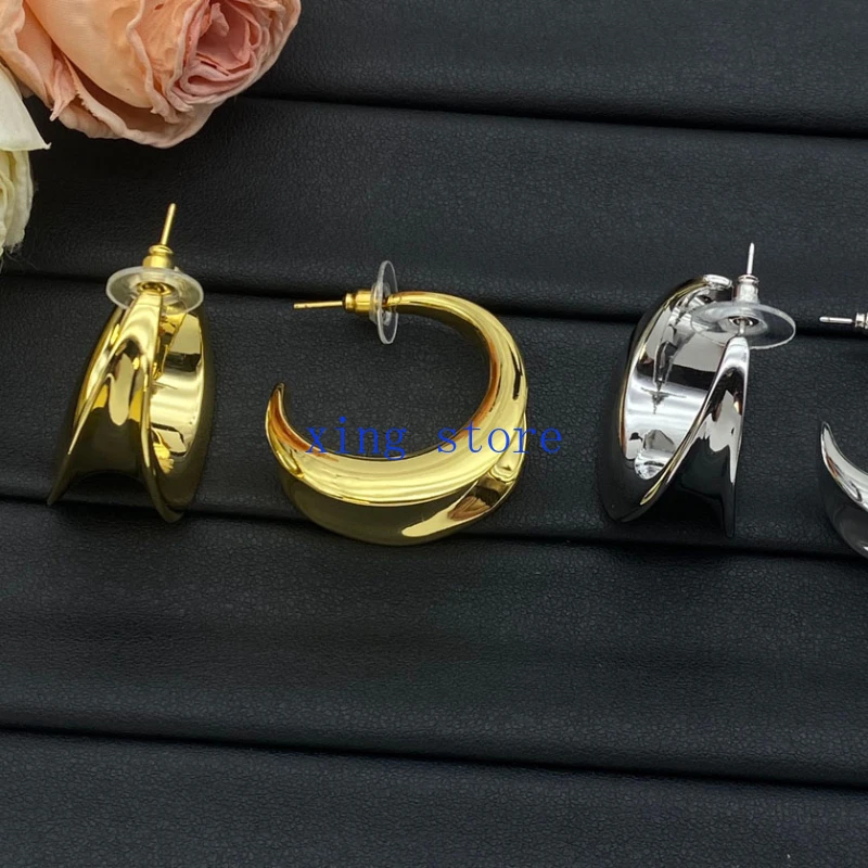 2024 Fashion New Retro Style Round Exaggerated Women's Earrings