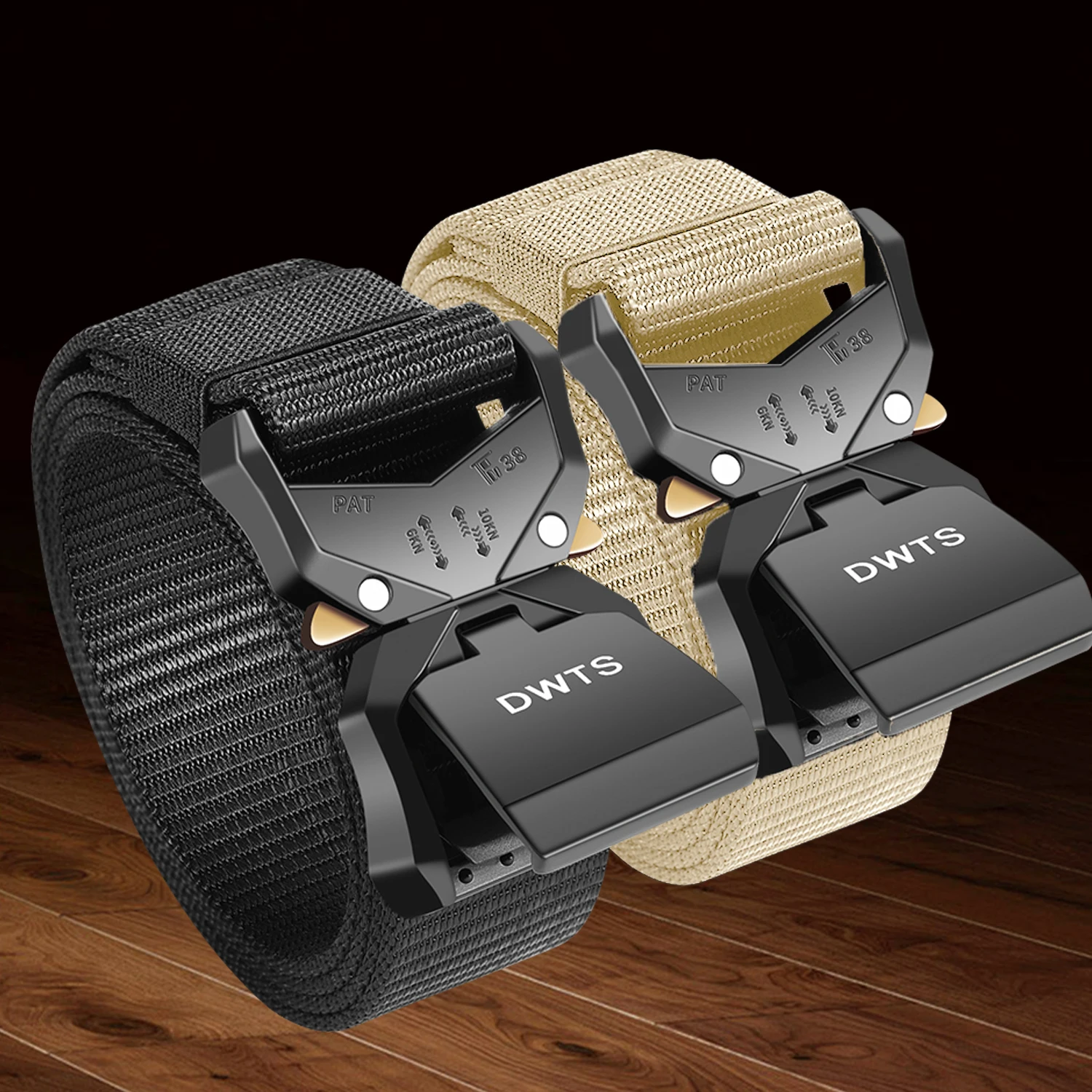 Two piece set, outdoor men's Cobra nylon tactical belt