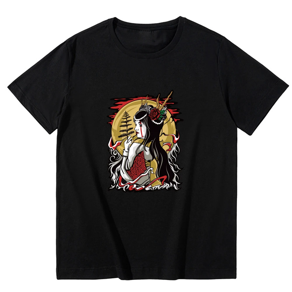 

Harajuku Aesthetic Gothic Punk Cartoon Short Sleeve T-Shirt O-Neck Women Summer Ulzzang Hip Hop Loose Casual Streetwear Clothes