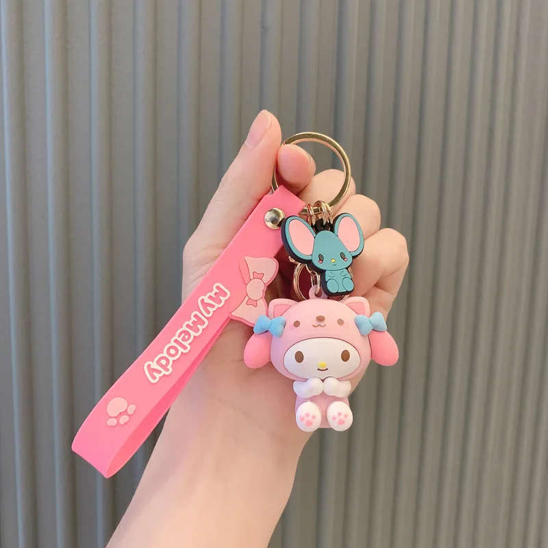 Hello Kitty Sanrio Keychain Set plush keychain key chain bunny keychain balloon dog keychain