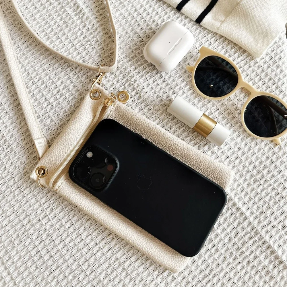 Fashion Phone Bag Sweet Women's Convenient Shoulder Bag Purses and Handbags Mini Crossbody Bag PU Litchi Pattern Personalized