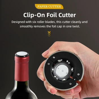 Tagliacapsule per Vino, Strumento per Rimuovere la Pellicola di Protezione dalle Bottiglie, Accessorio per Apribottiglie, Regalo per Amanti del Vino