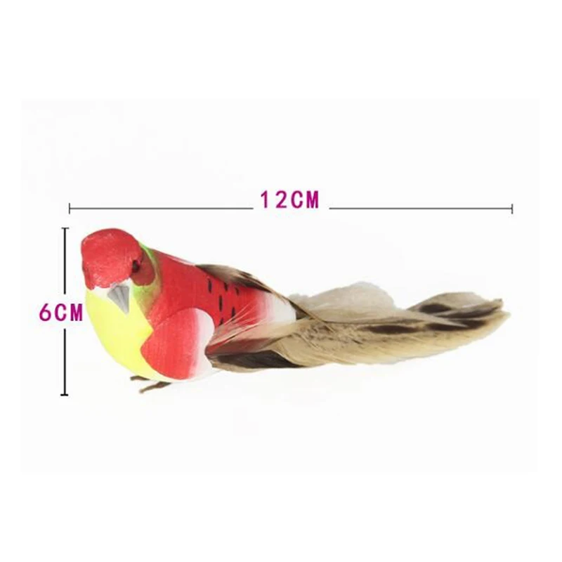 Artificial Bird Foam Feather Colorful Mini Tit Craft Birds DIY Artificial Sparrow Emulation Decoration Cute Bird Model