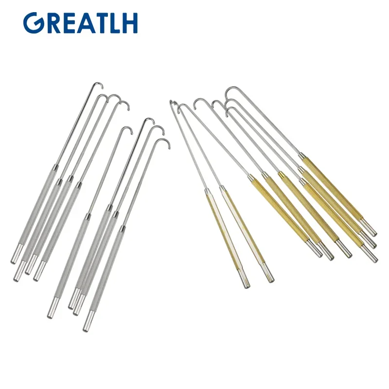 Animal Ovaries Removal Hook Vet Snook Ovariectomy Hook Pet Uterine Small Animal Surgery Tools 200mm Long 1pcs veterinary surgical instruments