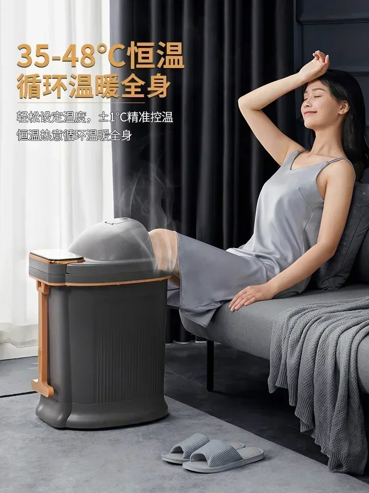 High and deep foot bath bucket fully automatic intelligent heating constant temperature home massage foot bath electric 4