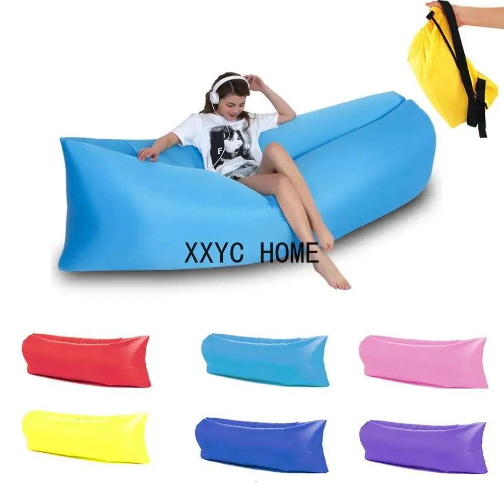 Beach Picnic Inflatable Outdoor Bean Bag Sofa Single-person Lazy Outdoor Sleeping Pad Ultralight Portable Adult Air Mattress