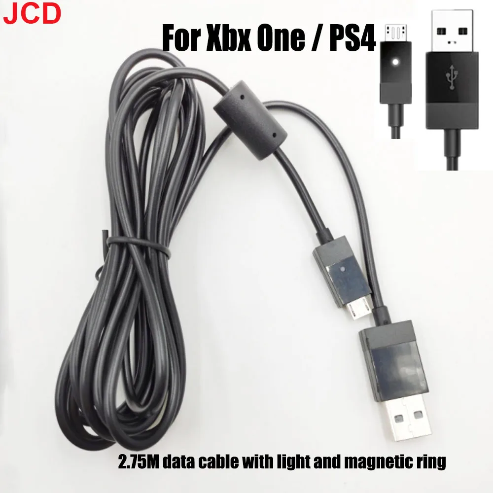 Jcd 1 Pz 2.75M Usb Game Play Cavo Di Ricarica Per Xbox One Charge Game Controller Cavo Di Ricarica Per Ps4 Con Cavo Magnetico