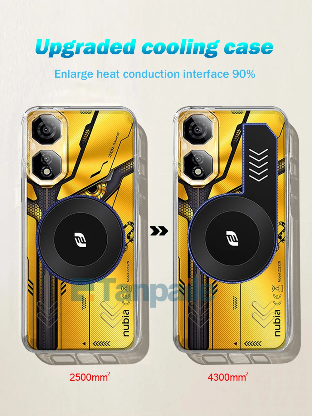 Enhanced Cooling Shockproof Gaming Case - Transparent Black Soft TPU with Heat Dissipation Bumper