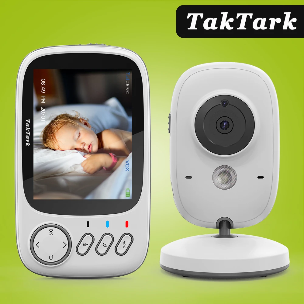 Cámara vigilabebés Bebe Monitor LCD de 3,5 pulgadas, Sensor de temperatura  de visión nocturna por infrarrojos - China Monitor de bebé, Bebé