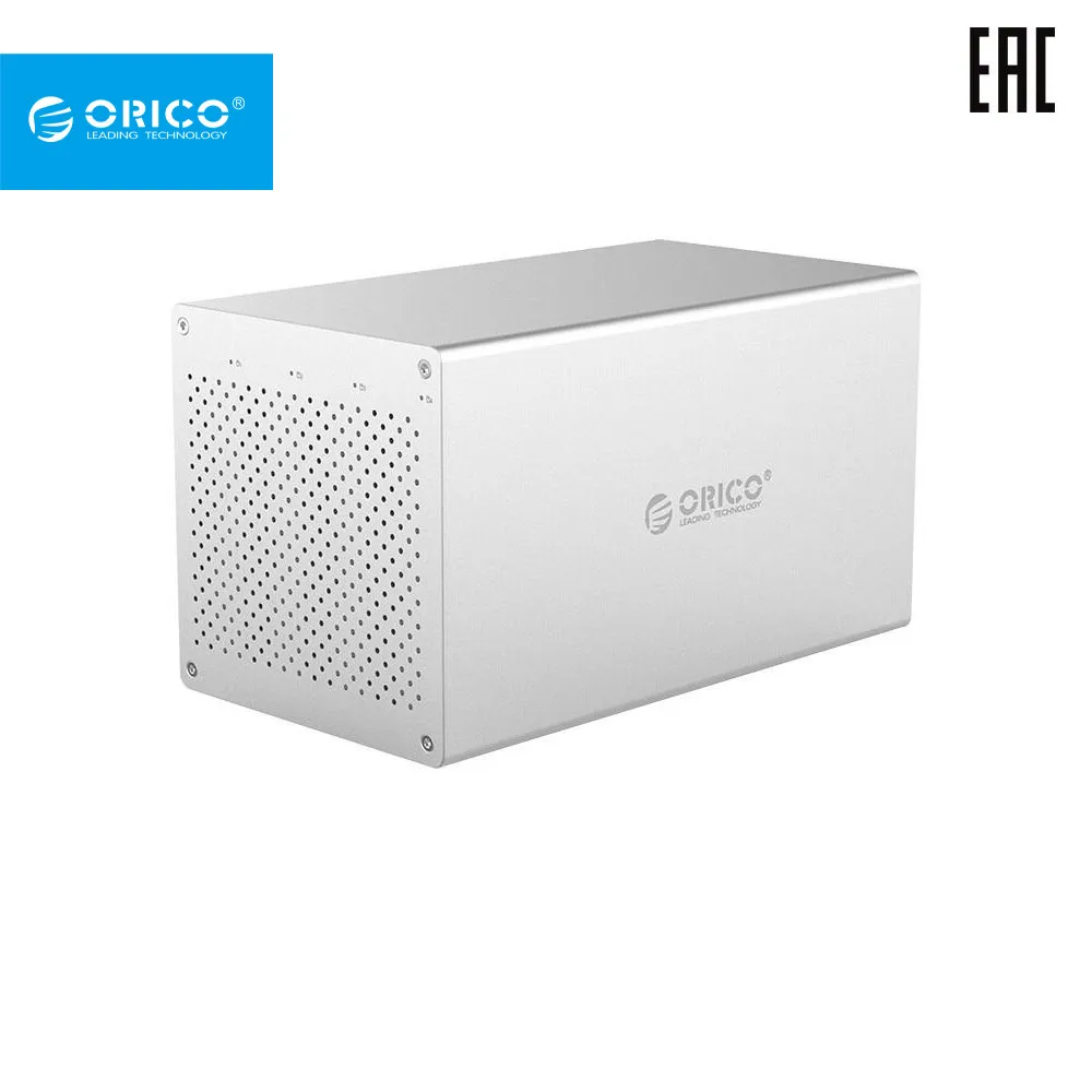 Док-станция для жесткого диска HDD Orico-WS400U3 серебристый до 40 ТБ 4 слота |