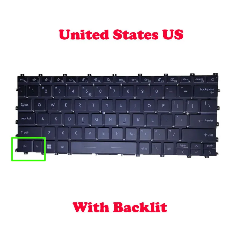 

Laptop Backlit Keyboard For MSI Summit E13 Flip Evo-A12M A12MT Summit E13 Flip Evo A12MT-002 003 013 026 White/Black New