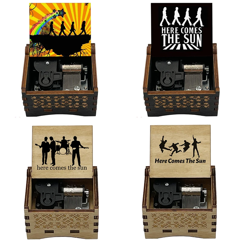 here come the sun mechanical Music Box band music fans teacher birthday Christmas gift home office decoration