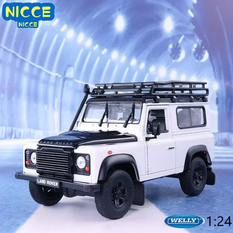 

Welly 1:24 Land Rover Defender ностальгическая версия литая машина из металлического сплава Модель автомобиля детские игрушки коллекционные подарки BB39