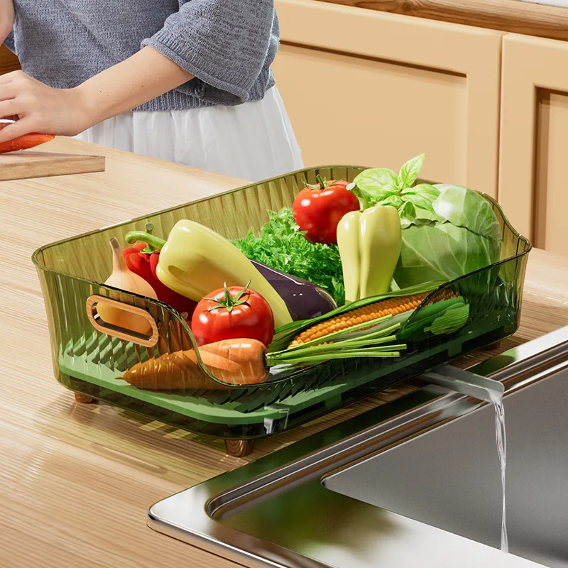 

Kitchen Dish Bowl Draining Storage Rack Fruit Vegetable Plastic Bowl Dish Storage Box Kitchen Utensils Dish Storage Rack