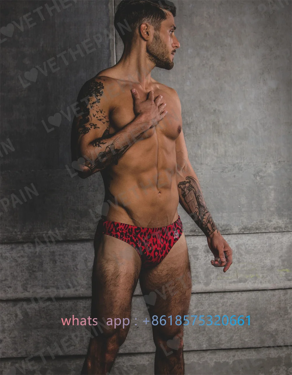 Love The Pain Men's Swim Briefs Swimwear Swimwear Competition Training Swimwear Triangle Swimsuit Kikko Maxlife Brief Swimsuit