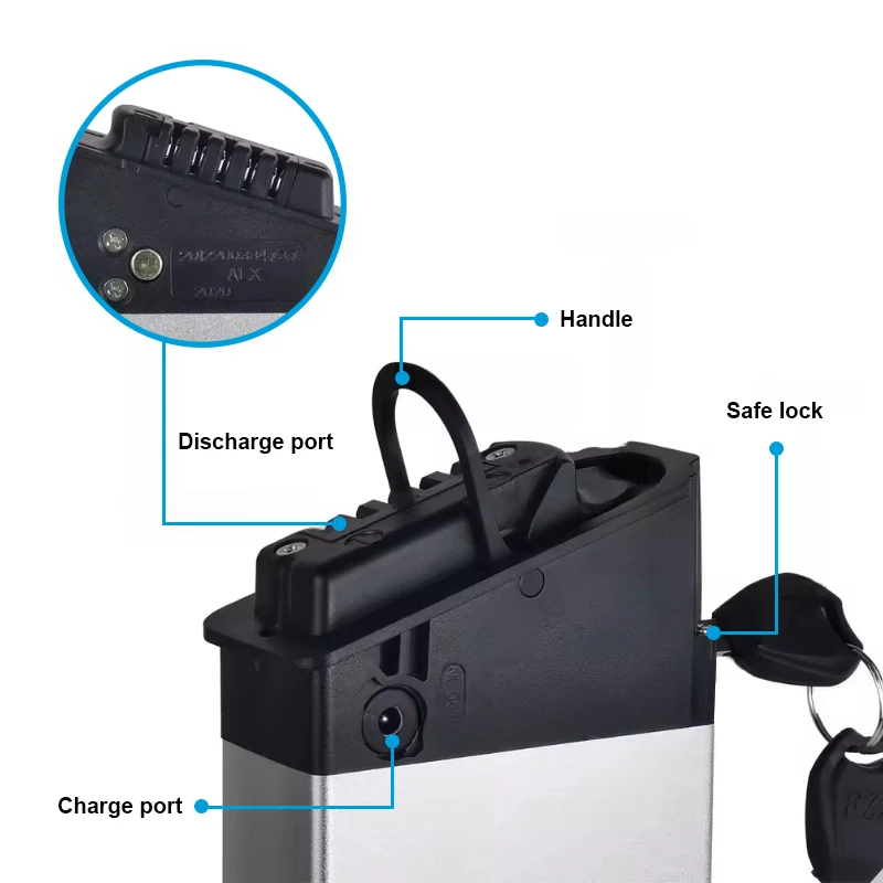 48V 7.8Ah 10.5Ah 14Ah Folding Ebike Hidden Battery For Samebike LO26 20LVXD30 XP2.0 Lankeleisi G650 Engine Pro Bezior X500 Ebike