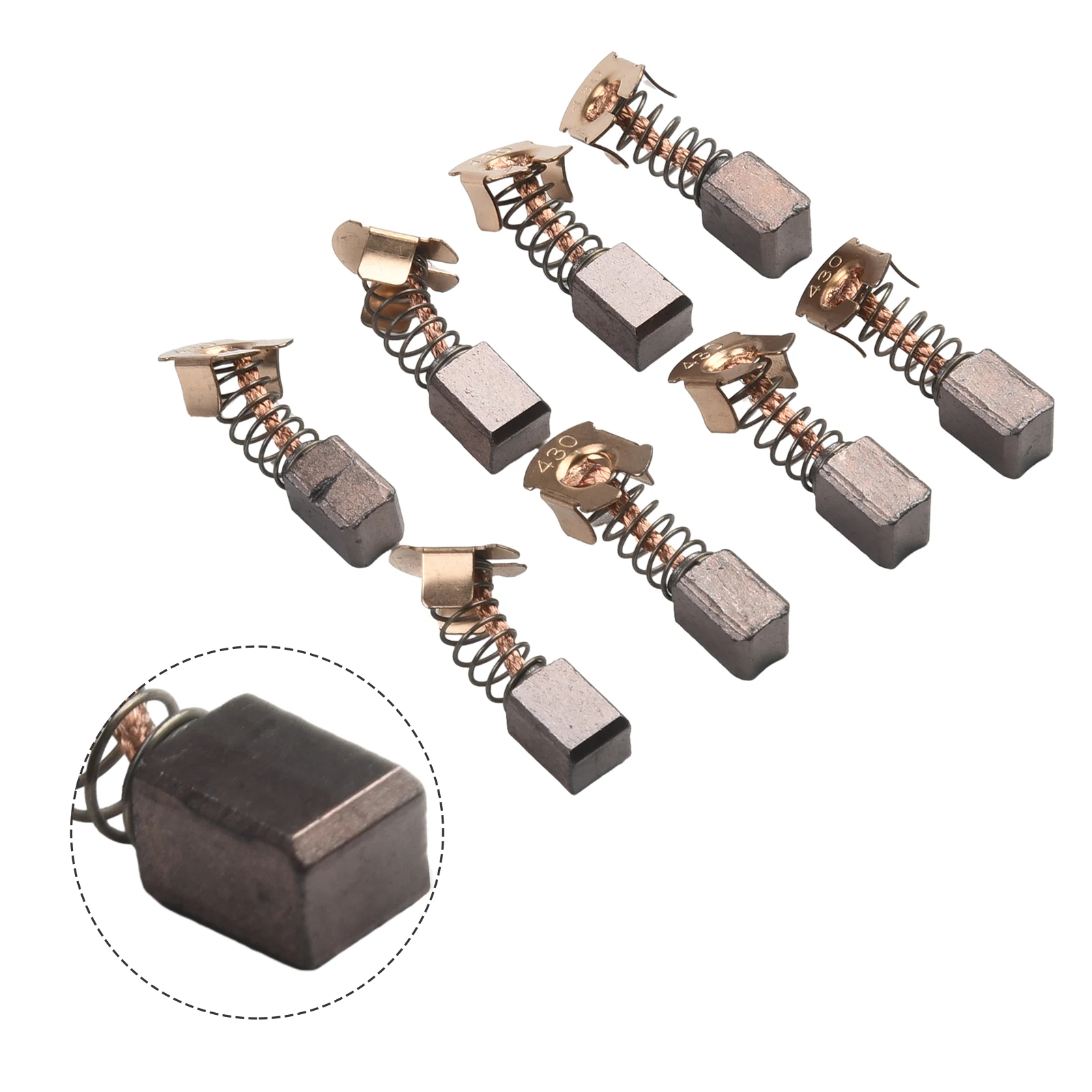 

8pcs 10x7x7mm Carbon Motor Brushes Replacement Parts For 18V LXT Angle Grinder BHR200 DGA452 Power Tools Accessories
