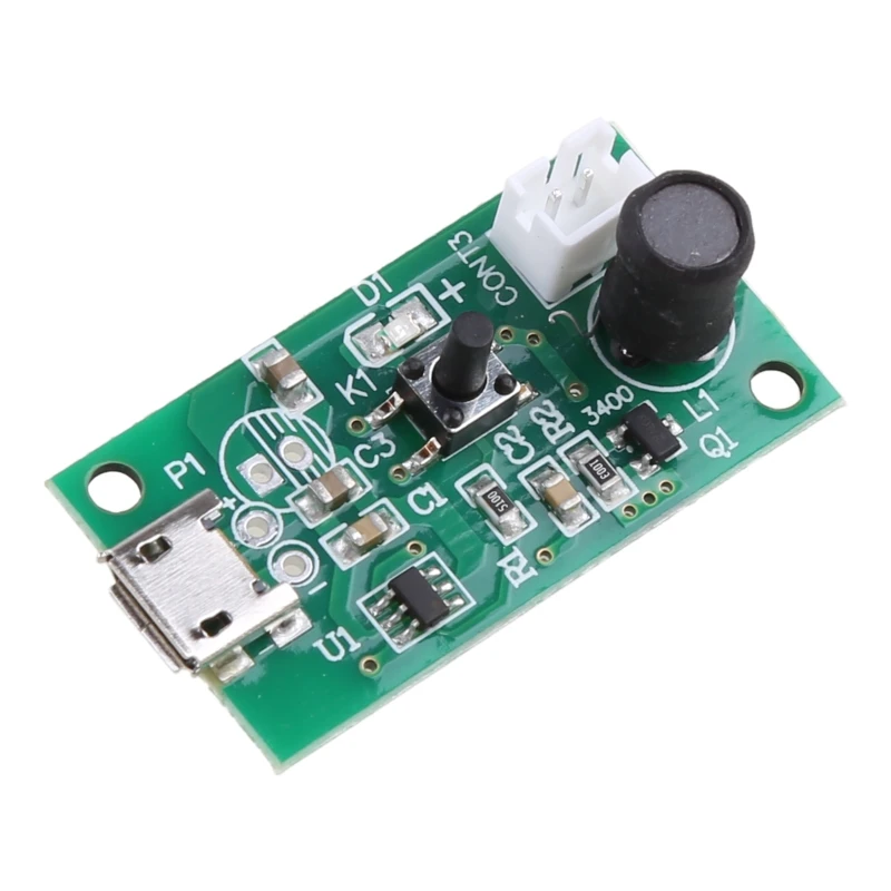 Mini Humidifier Humidifier Board Mini Air Humidifier Mist Maker USB Atomizer Transducer Atomization Piece DIY Accessories and PCB Drive Circuit Board Module