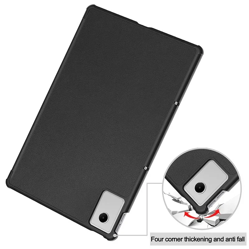 Premium Leather Triple Fold Magnetic Cover with Auto Sleep