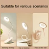 LED Desk Lamp Clip on Type USB Charging With Built In Lithium Battery Touch Dimming Student Learning Reading Table Lamp 6