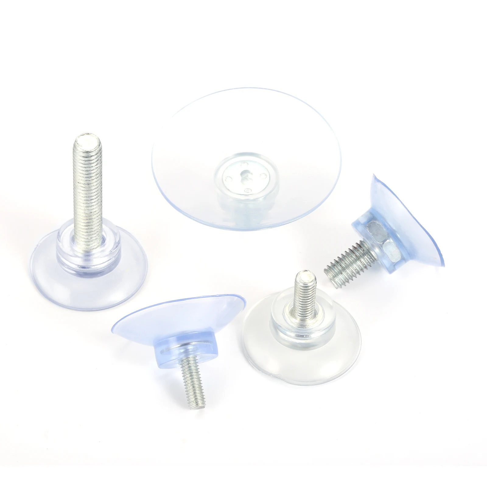 Description Picture 4 of item5 Pcs Transparent PVC Strong Suction Cup Sucker Hooks with M5/M6/M8 Screw Replacement Parts for Glass Table Top Storage Tool