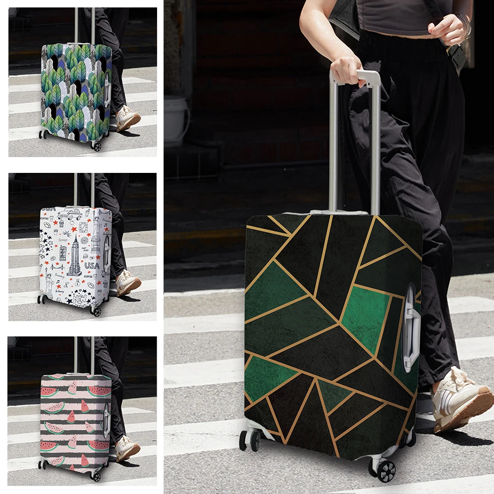 Luggage Cover Stretch Fabric Suitcase Protector Baggage Dust Case Cover Suitable for18-32 Inch Suitcase Case Travel Organizer 3