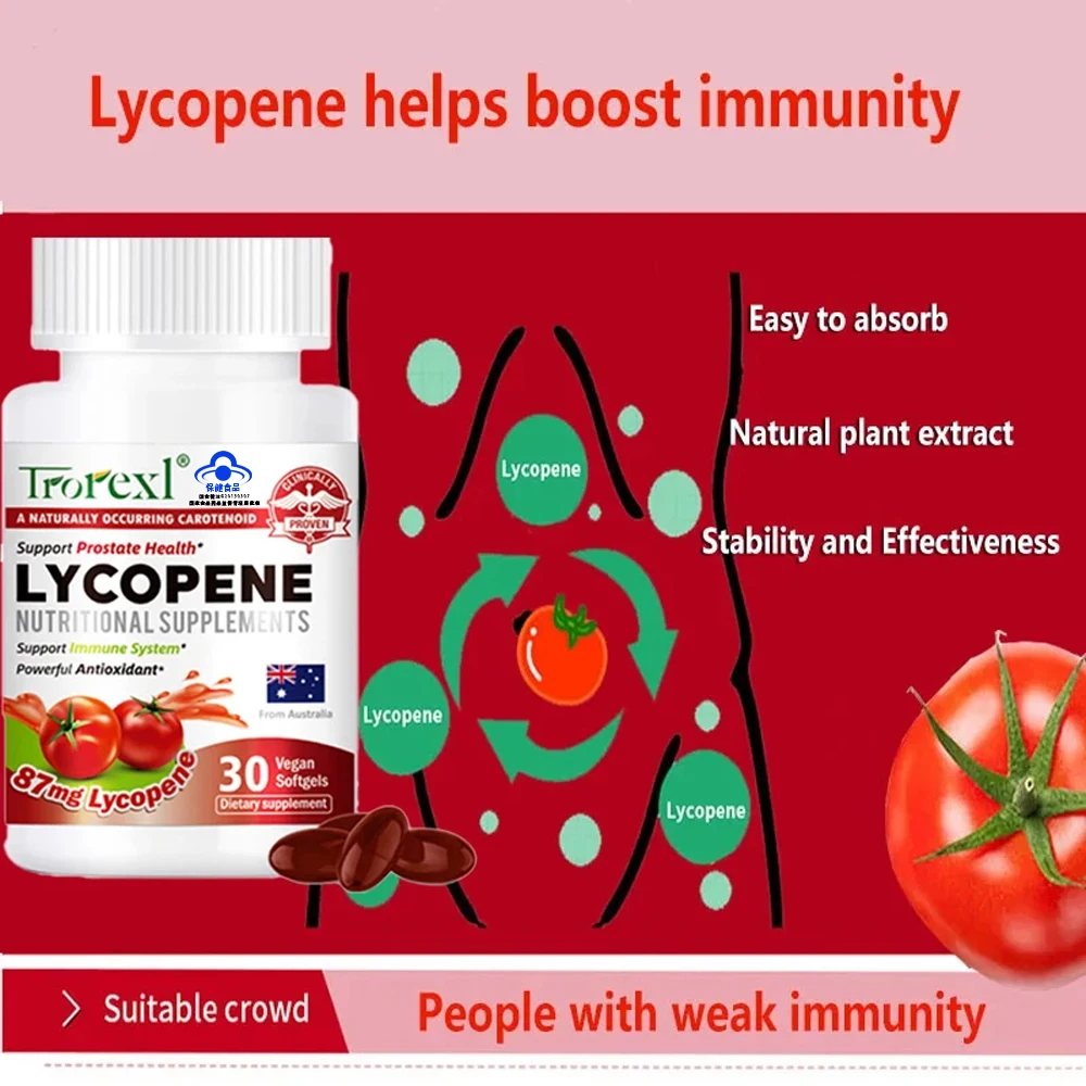 Trorexl 30 capsules/bottle Lycopene capsules Prostate Treatment Improve Immunity and Urinary Tract Health
