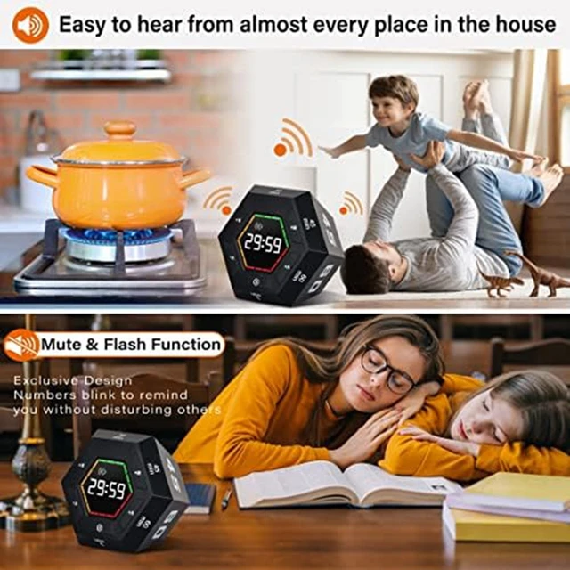 1 PCS Pomodoro Timer Productivity Timer Plastic Time Management Tool 3, 5,  15, 30, 45, 60 Minute Preset Smart Countdown Timer - AliExpress