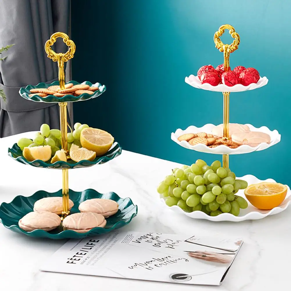 Cake Stand 3-Tier Cupcake Stand for Christmas Wedding Party