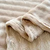 New Bubble Fleece Blanket - Solid Color Rolled Edge Cover Blanket Soft and Comfortable Bedding 150x200 180x200 200x230 4