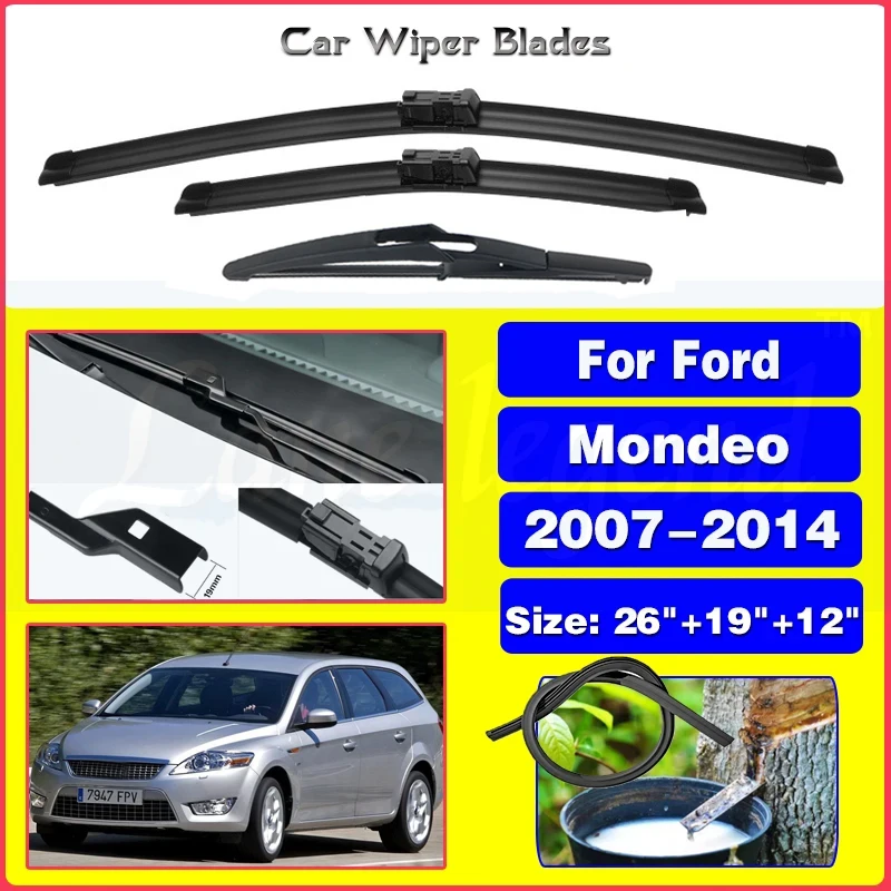 Щетки стеклоочистителя передние и задние для Ford Mondeo MK4 2007 2008 2009 2010 2011 2012 2013 2014