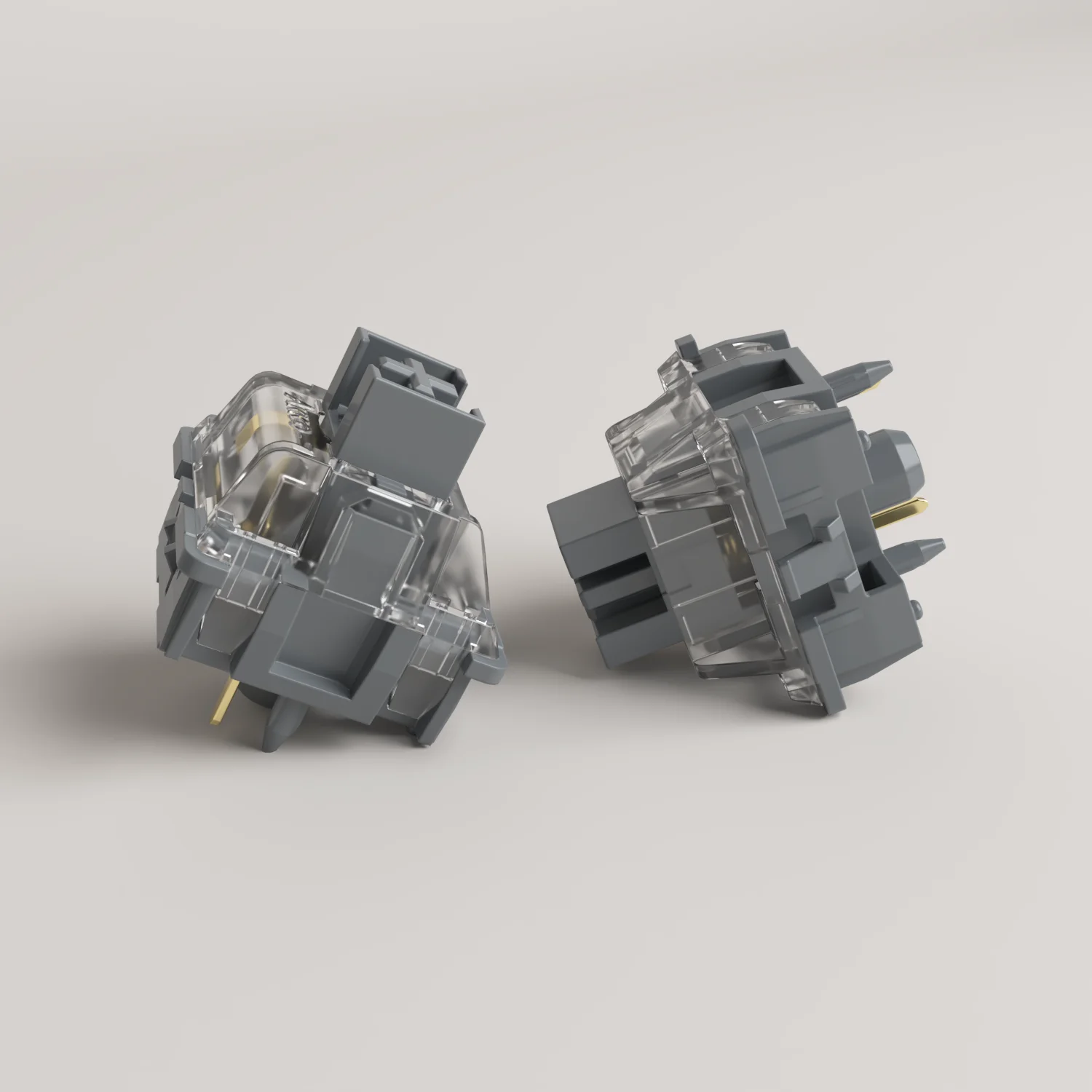 Interruptor Linear Akko com Stem Dustproof Compatível com Teclado Mecânico mx v3 Pro Silver Switches 40gf Pin 45 Pcs - Imagem 3