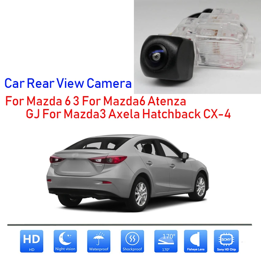 Night Vision Car Rear View Reverse Backup Parking Camera HD For Mazda 6 3 For Mazda6 Atenza GJ
