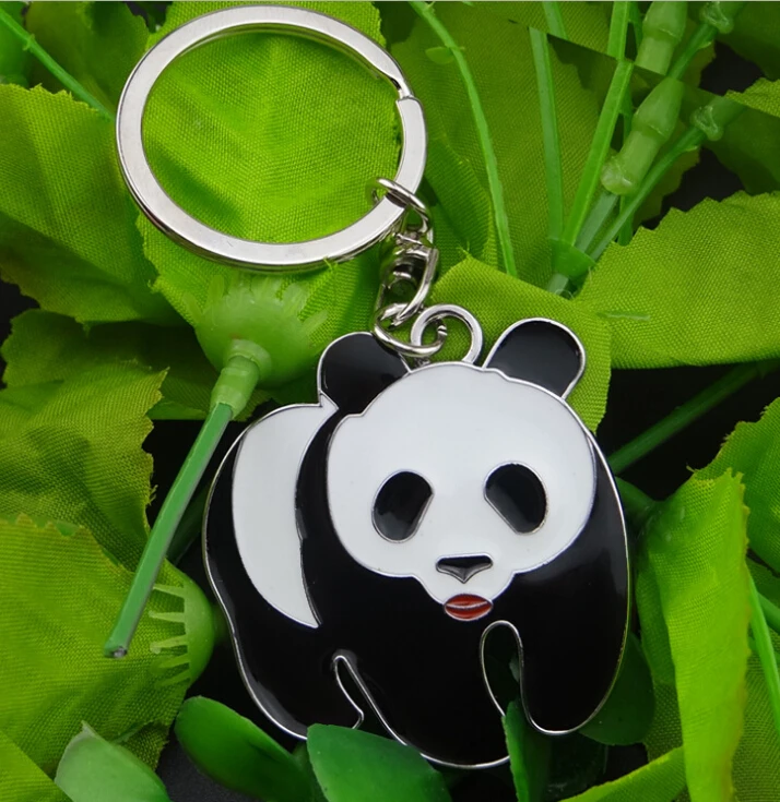 RUNRAYAY Kpop Fotokaarthouder Sleutelhanger Cartoon Panda PC Houder Kpop ID Badge Houder met Sleutelhanger Student Bus Card Hanger Sleutelhanger Hard Shell Beschermende Foto Mouwen (B