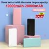 Portable Power Bank 10W Super Fast Charger 20000mAh Ultra Large Capacity Dual Output Dual Input Design External Battery Pack 1