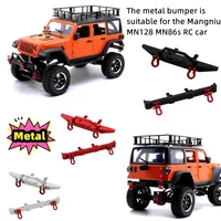 Suitable For MN Model 1/12 MN128 Wrangler RC Car Spare Parts Metal Upgrade Front And Rear Bumper Bumpers 1