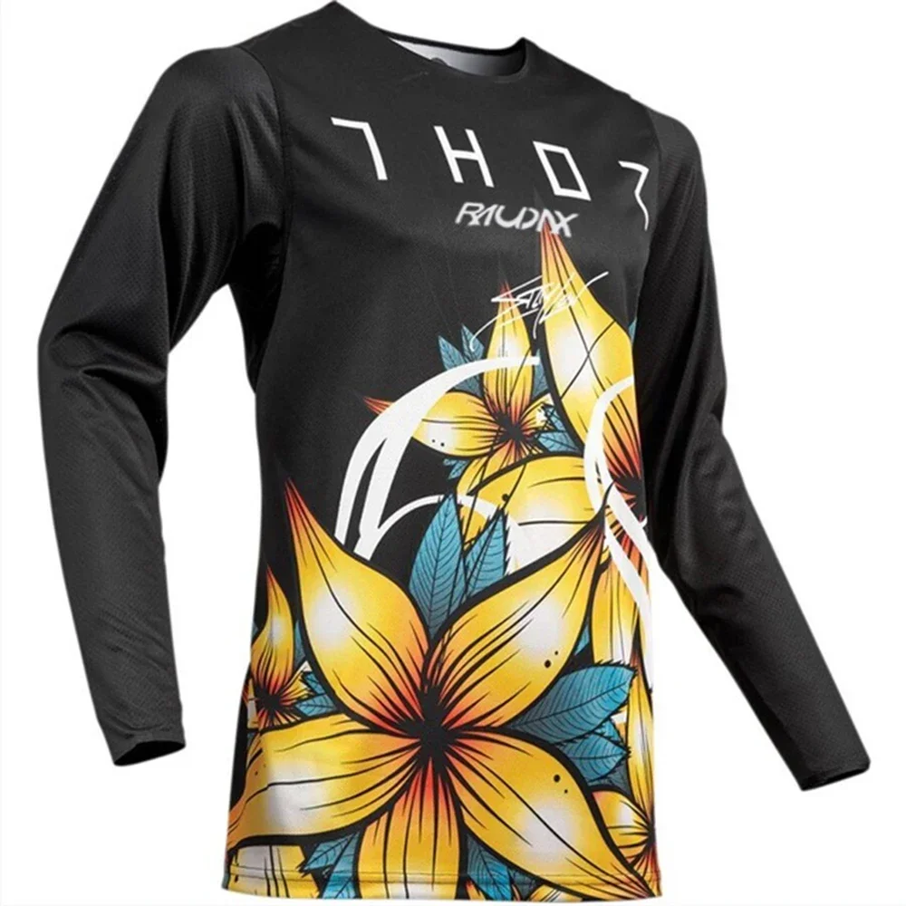 Motocross Jersey Mtb Downhill Jeresy Cycling Mountain Bike Shirts Maillot Ciclismo Hombre Quick Dry Thor Raudax Woman Jerseys