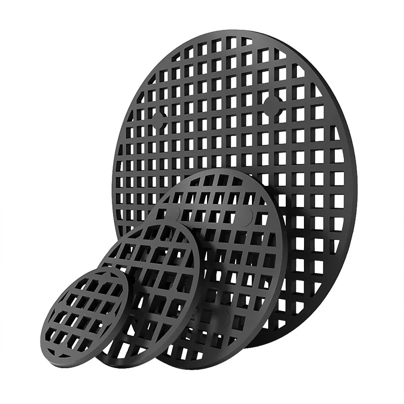 Plant Pot Drainage Mat 100 Piece Pot Hole Screen Mat Round Drainage Bottom Grid Pad to prevent soil loss Plant Ventilation Gasket Gardening Supplies
