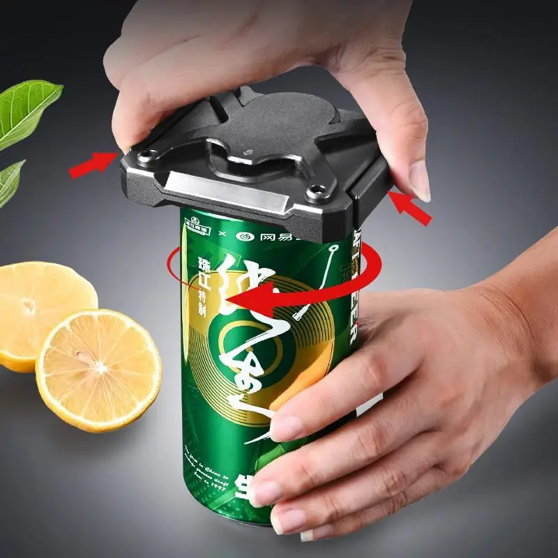 Beer Can Opener, Safety Handheld Soda Can Opener Smooth Edge and