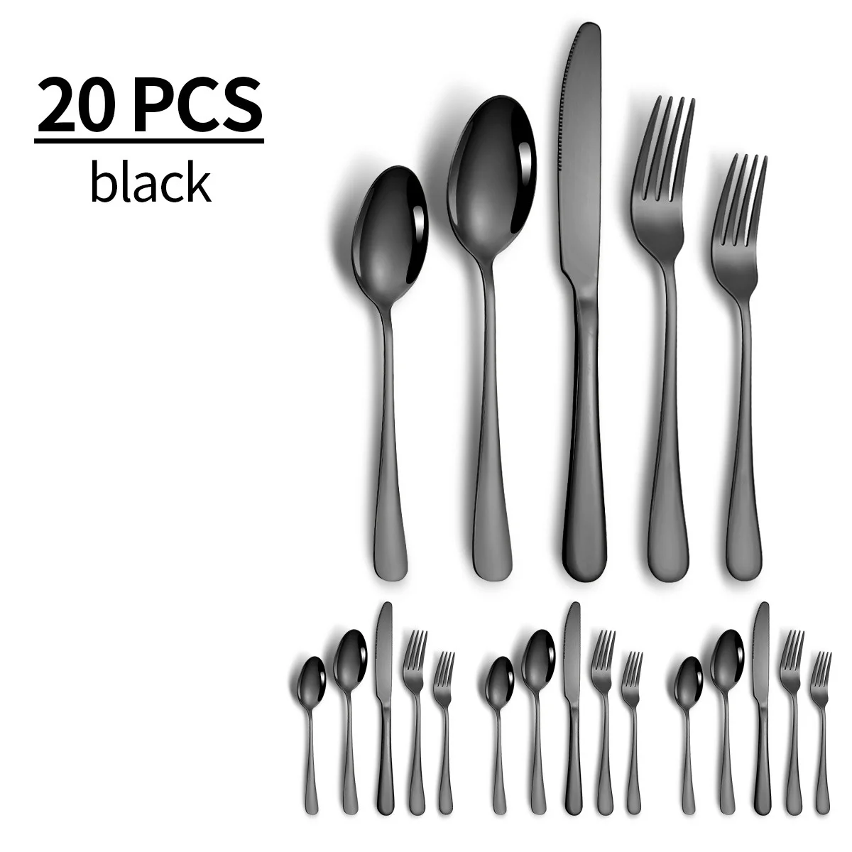 20pcs Black