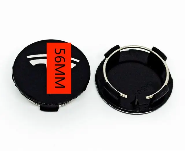 56MM 4PCS 25PCS 29PCS Wheel Center Hub Caps for T-es la Model 3/SX Y Center Cap Set & Wheel Lug Nut Cover Kit T esla Decorations 4PCS Black