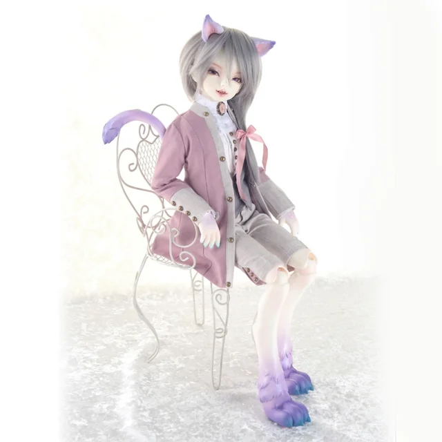 dollhua BJD 1/6 soo Cheshire molde de cuerpo de gato para regalo creativo 3
